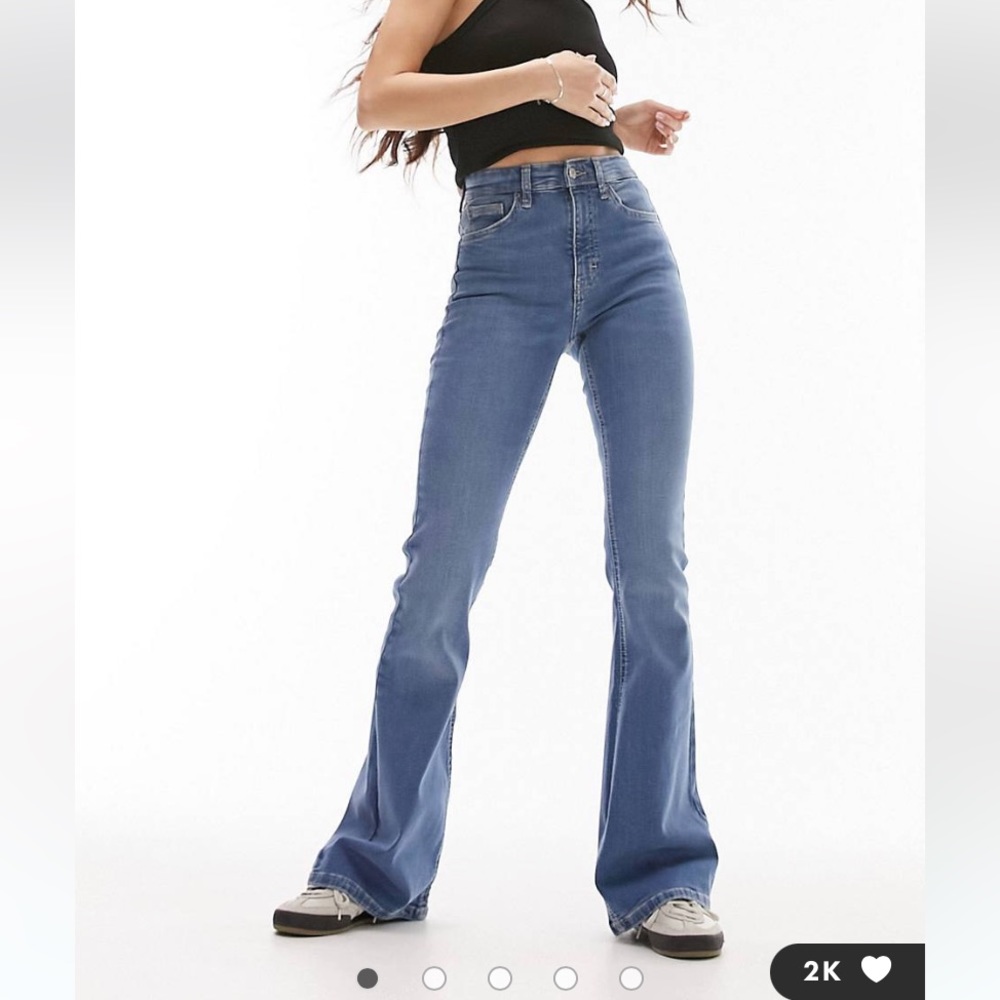 TOPSHOP JAMIE FLARED JEANS